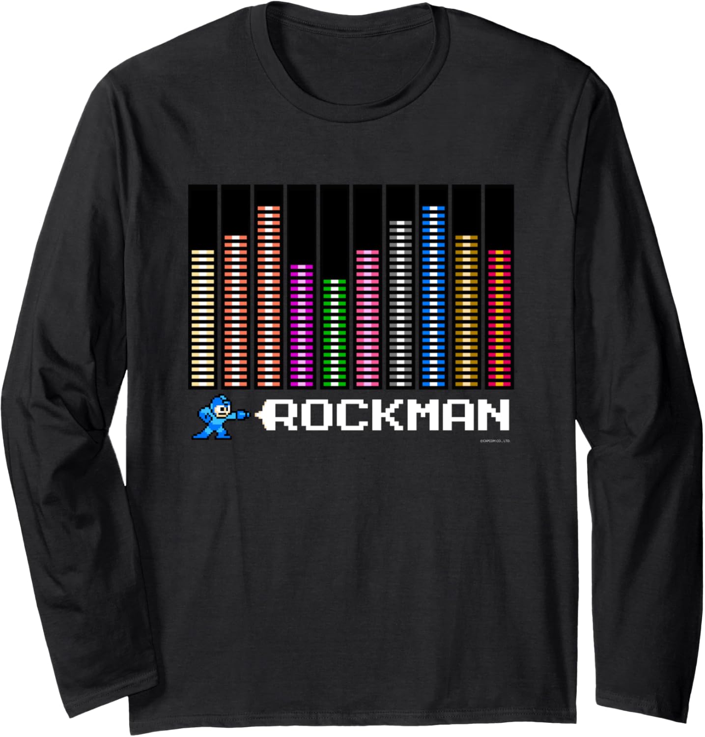 

Футболка с длинными рукавами ROCKMAN Special Weapon Gauge, черная (black 19-3911tcx) Capcom