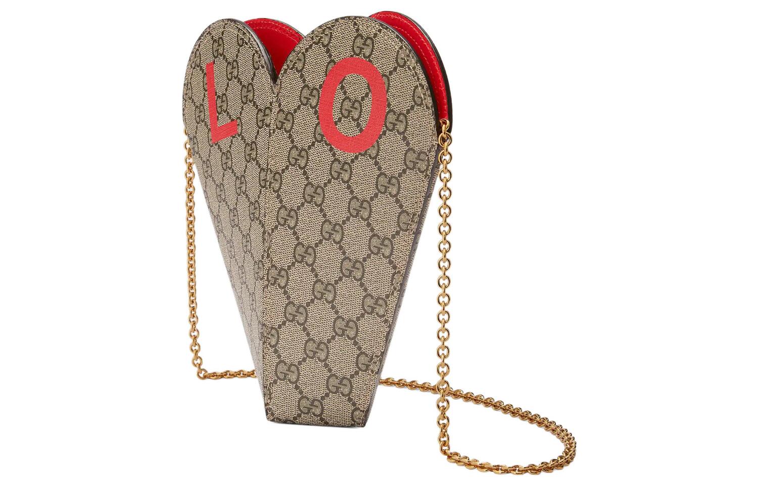 Женская холщовая сумка через плечо GUCCI: Коллекция ко Дню Святого Валентина — фото 2