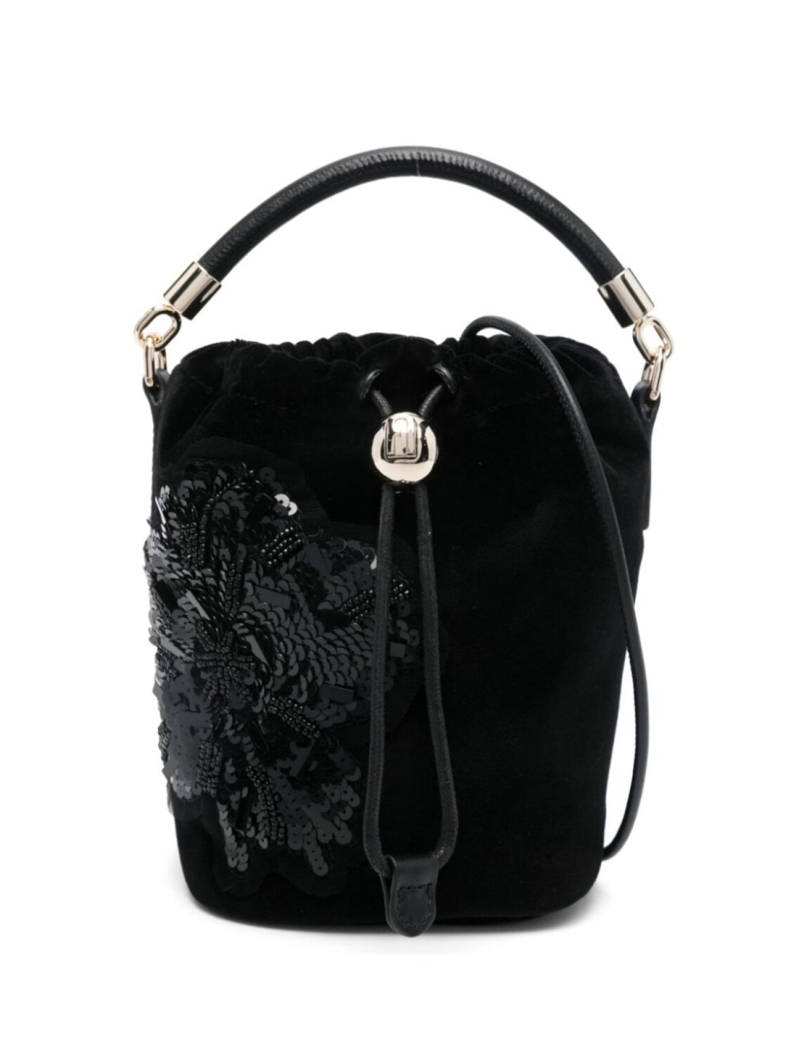 

Furla велюровая мини-сумка, черный