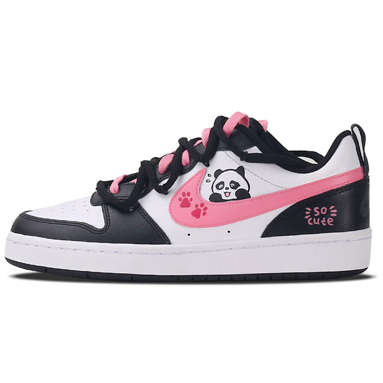 

Кроссовки Nike Court Borough Skateboard Shoes Women's Low-Top Pink, Черный, Кроссовки Nike Court Borough Skateboard Shoes Women's Low-Top Pink