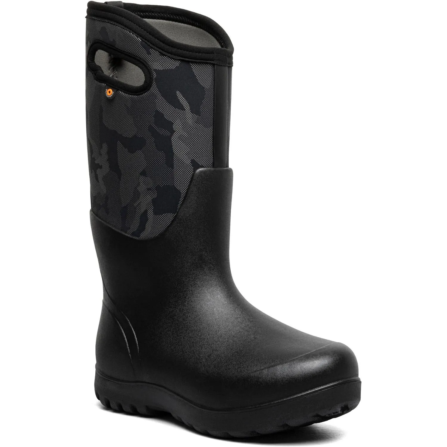 Неоклассические высокие зимние сапоги Bogs, Metallic Camo/Black Multi — фото 3
