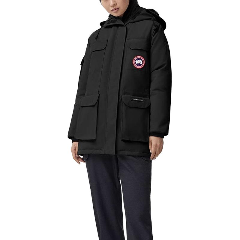 

Canada Goose Женская экспедиционная парка классического кроя в синем цвете, Black