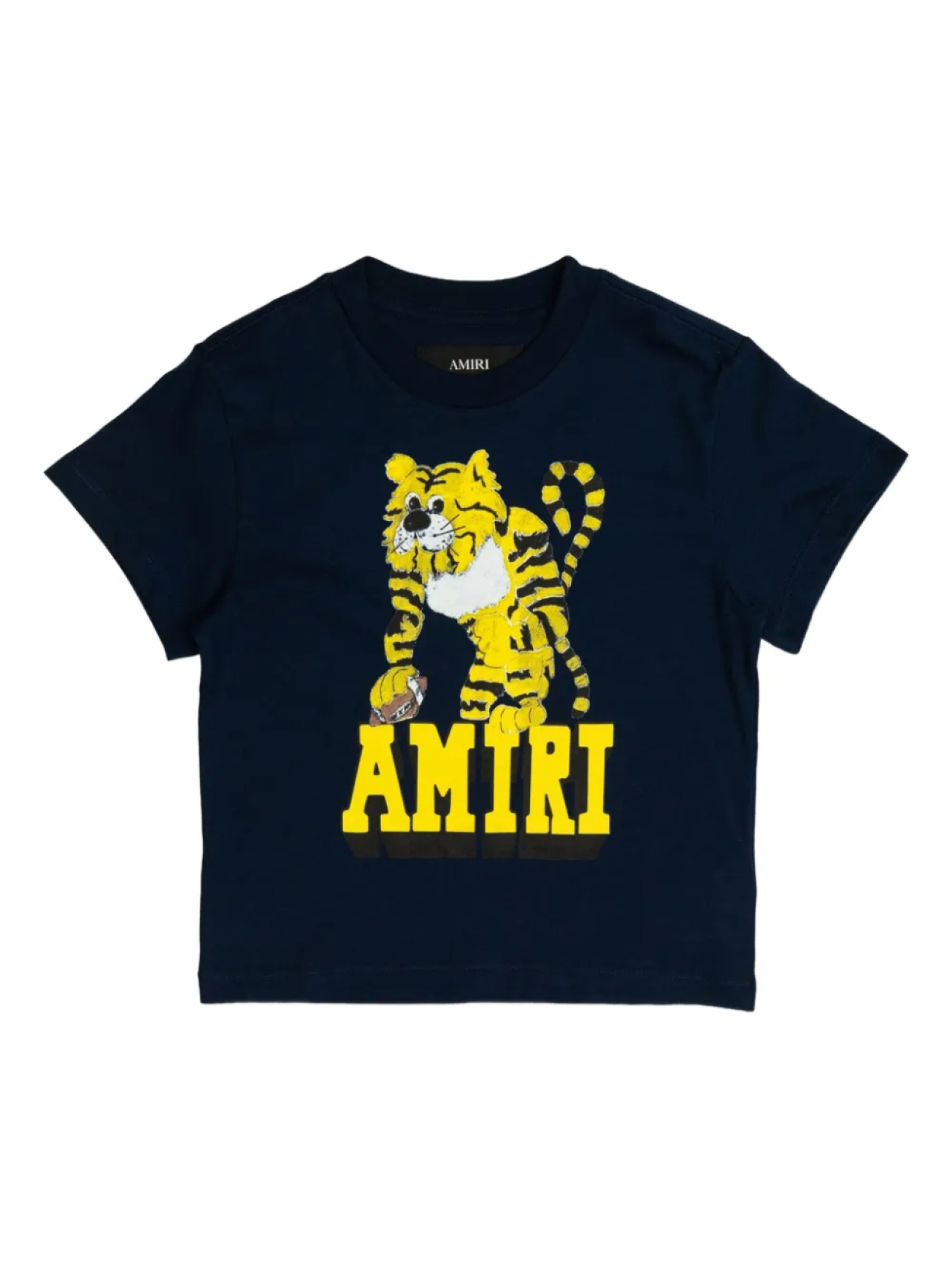 

Футболка с тигровым принтом AMIRI KIDS, синий
