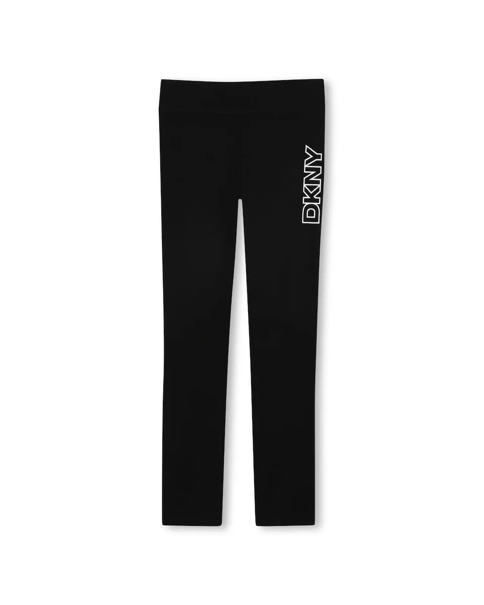 

Детские спортивные брюки для девочки, однотонные DKNY, черный