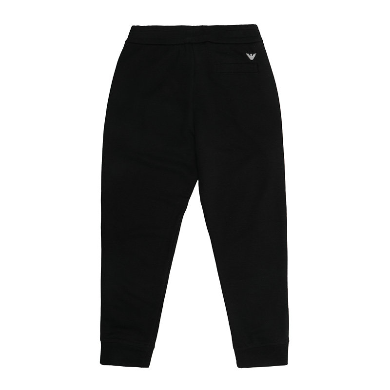 EMPORIO ARMANI Подростковые вязаные спортивные штаны SS24 Black — фото 4
