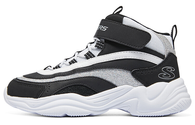 

Кроссовки детские для девочек GS Low-top черные/белые Skechers, белый