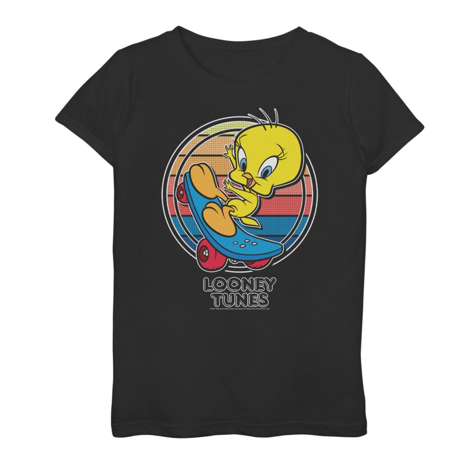 

Футболка с изображением плаката и графическим изображением Looney Tunes Tweety для девочек 7–16 лет Licensed Character
