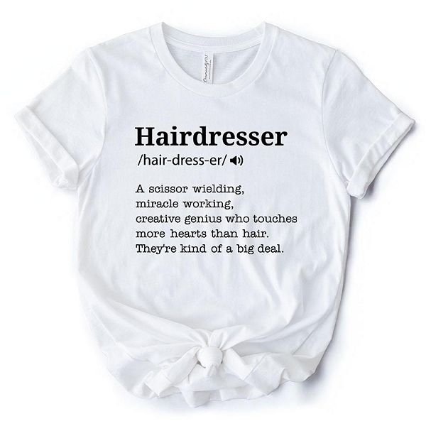 

Футболка с надписью "Hairdresser definition" для креативных и талантливых стилистов Ornamentallyyou, White, Белый, Футболка с надписью "Hairdresser definition" для креативных и талантливых стилистов Ornamentallyyou, White