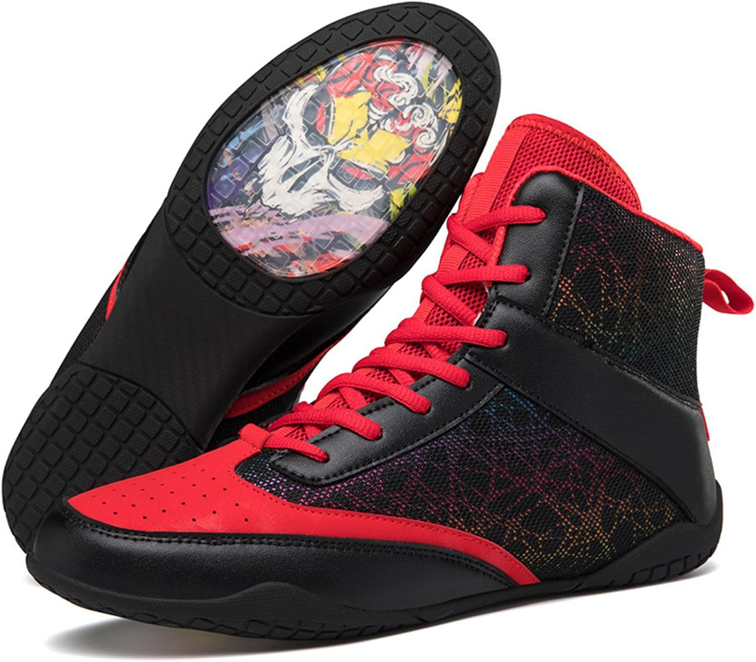 

Профессиональные мужские борцовские кроссовки, легкие, дышащие, для тренировок, прочные, подходят для борьбы, бокса и тяжелой атлетики Zivopah, красный