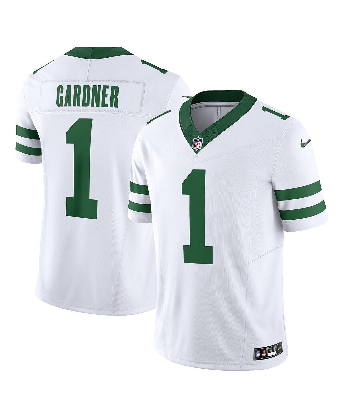 Мужские кроссовки Ahmad Sauce Gardner White New York Jets Legacy Vapor F.U.S.E. Ограниченный Джерси Nike — фото 2