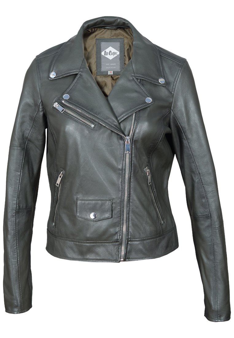 

Кожаная куртка Lee Cooper, оливковый