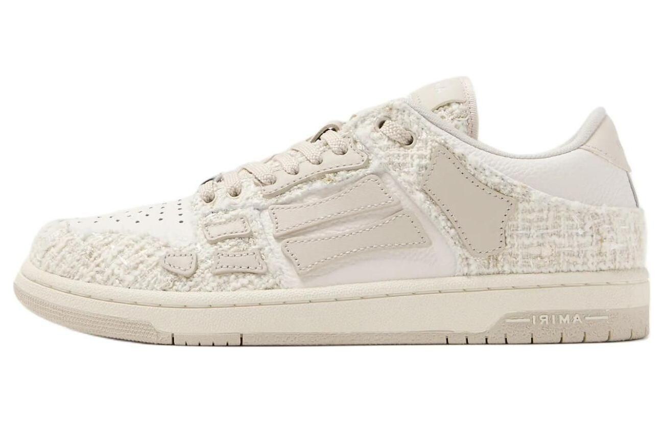 

Кроссовки AMIRI Cruise Tweed Leather Sneakers, бежевый