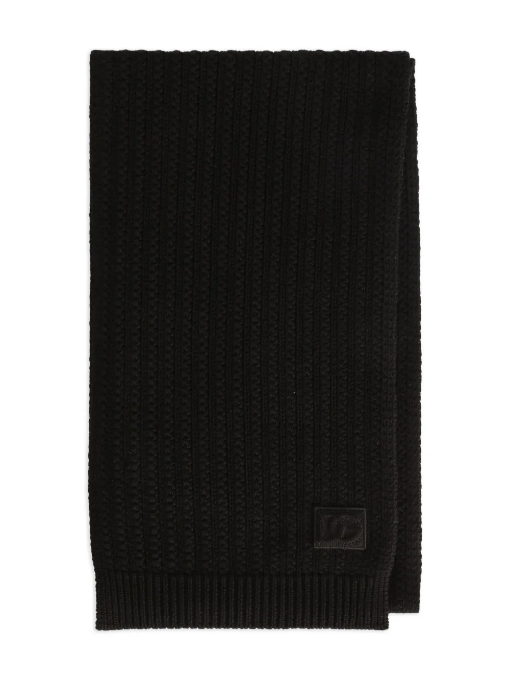 

Шарф в рубчик DOLCE & GABBANA, черный