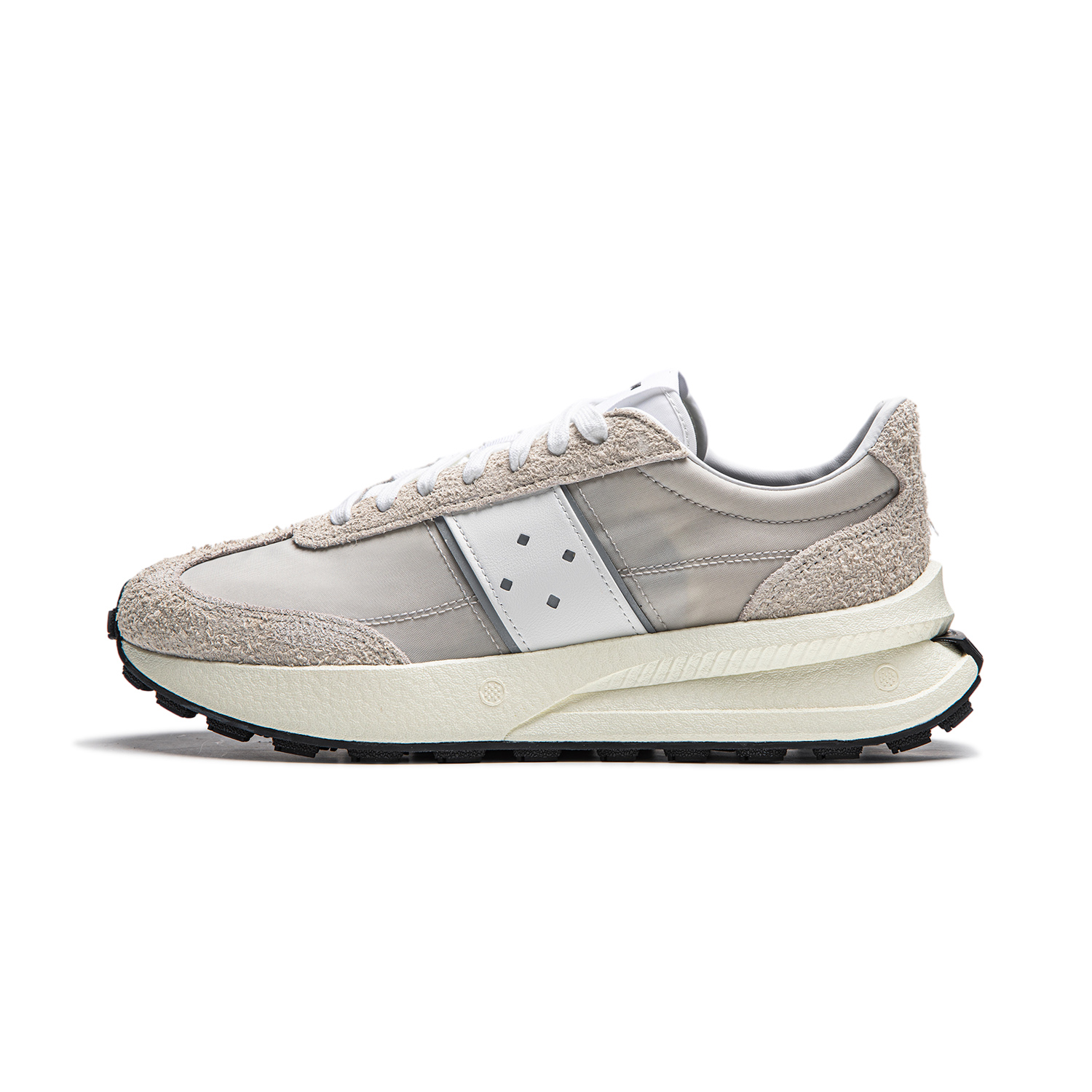 

LiNing Амортизирующие, износостойкие кроссовки Low top Running Shoes Unisex серо-бежевые
