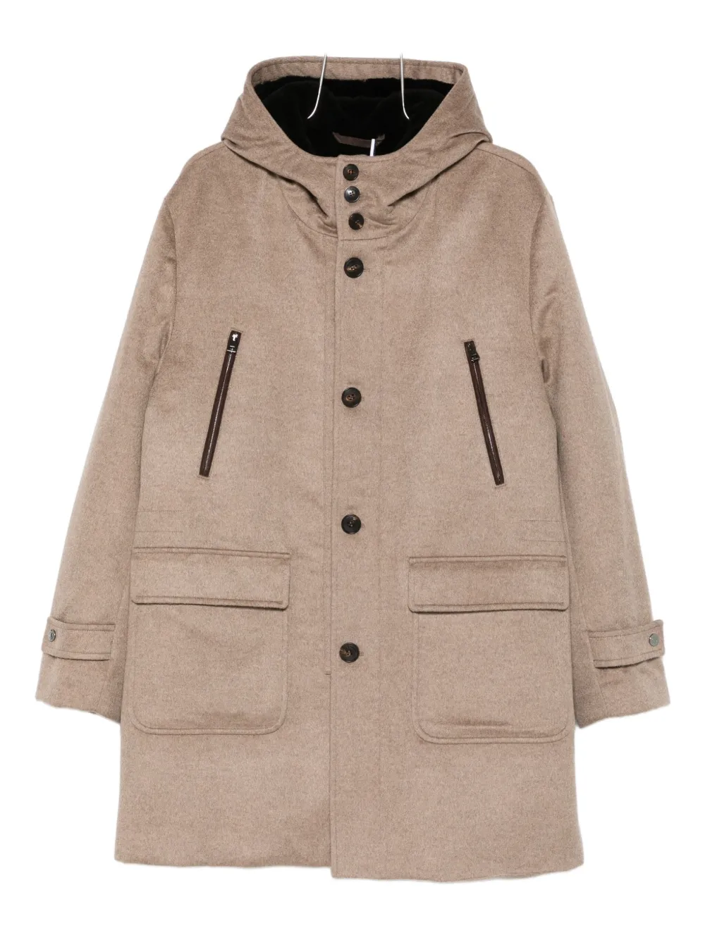 

Парка с капюшоном Manzoni 24, коричневый