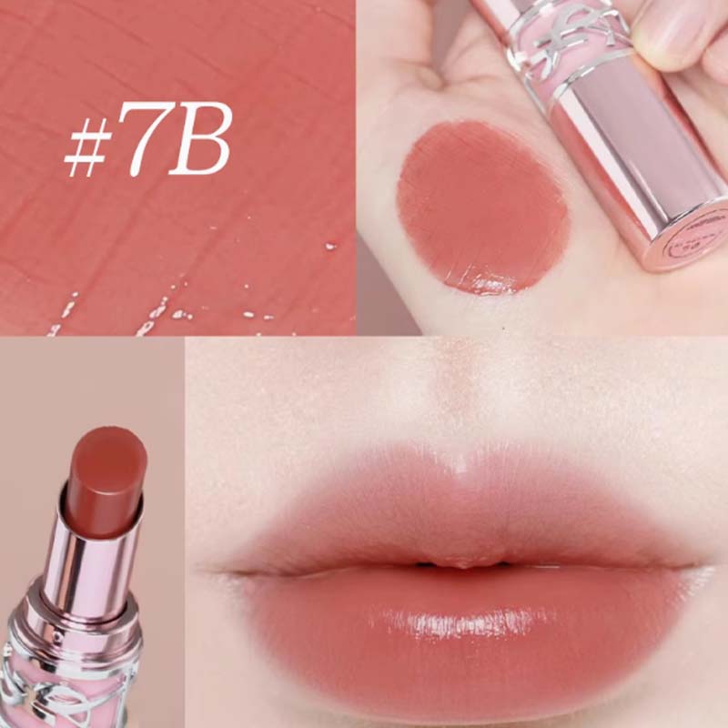SAINT LAURENT Розовая помада-бальзам tube box limited edition с зеркальным финишем, увлажняющая и питательная, 3.1г — фото 4