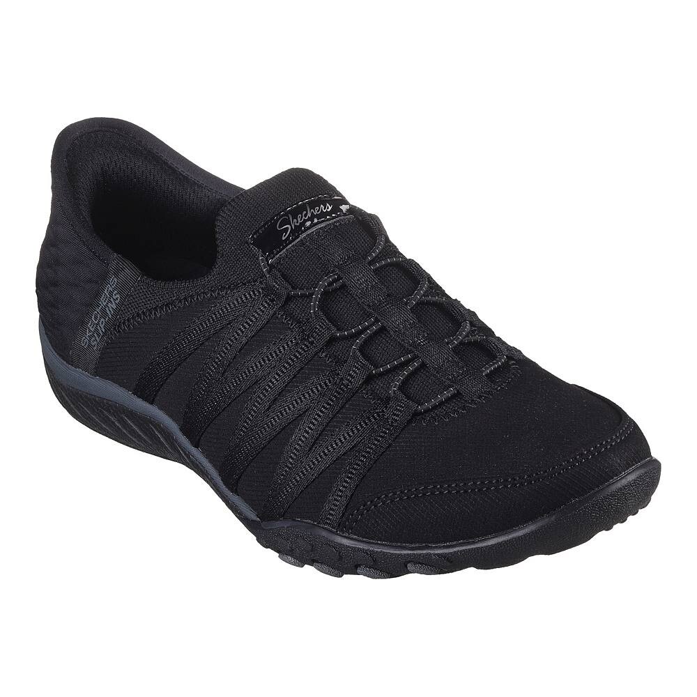 

Женская обувь Skechers Hands Free Slip-ins Relaxed Fit Breathe Easy Roll With Me, черный