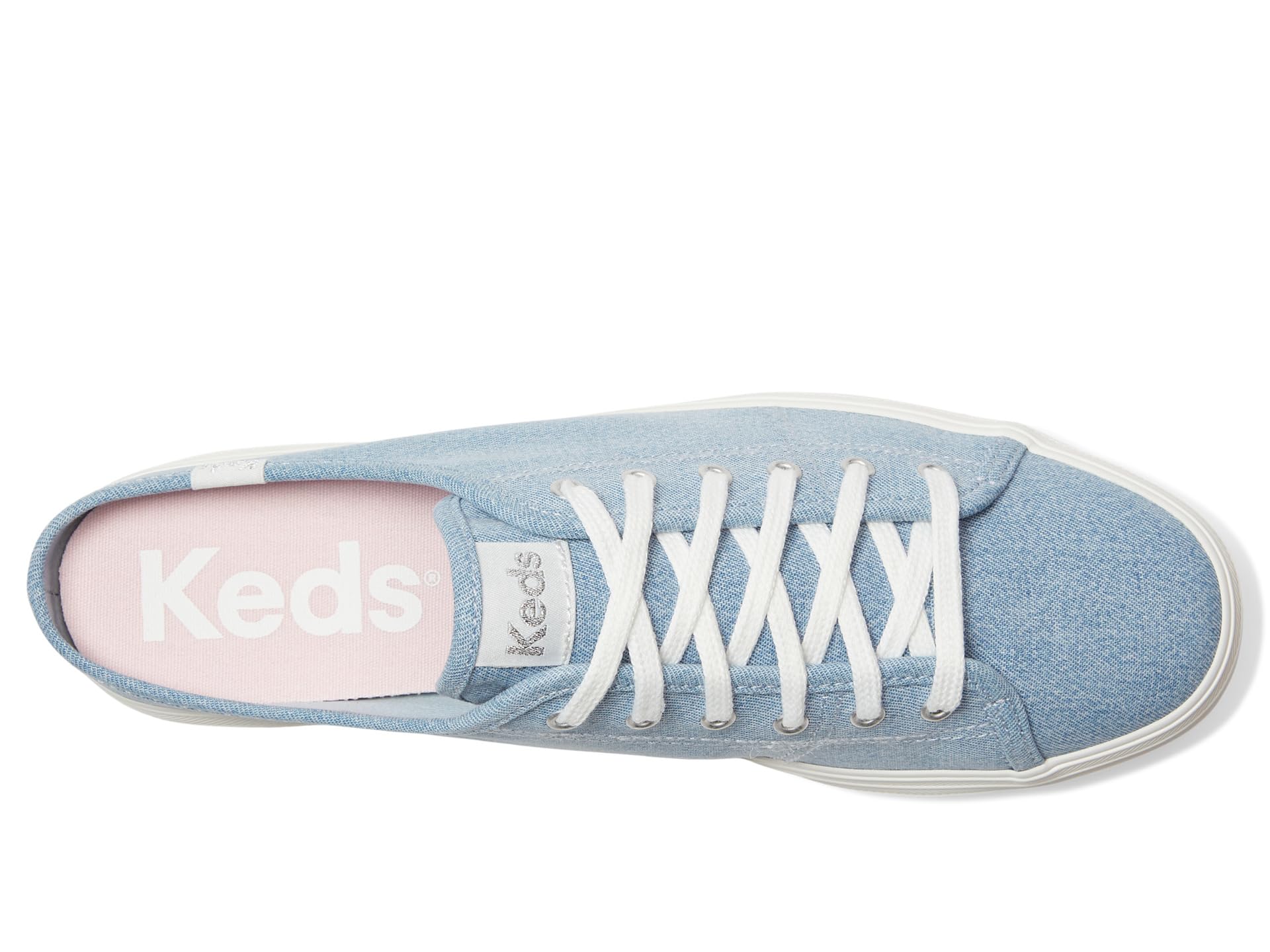 Кроссовки Keds Triple Kick Mule Slip On, Light Blue Denim — фото 2