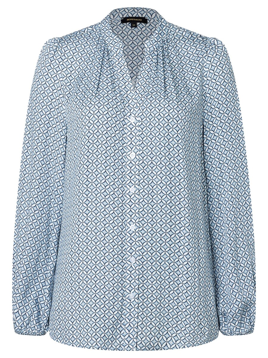 

Блузка MORE & MORE Blouse, цвет dusty blue/light blue