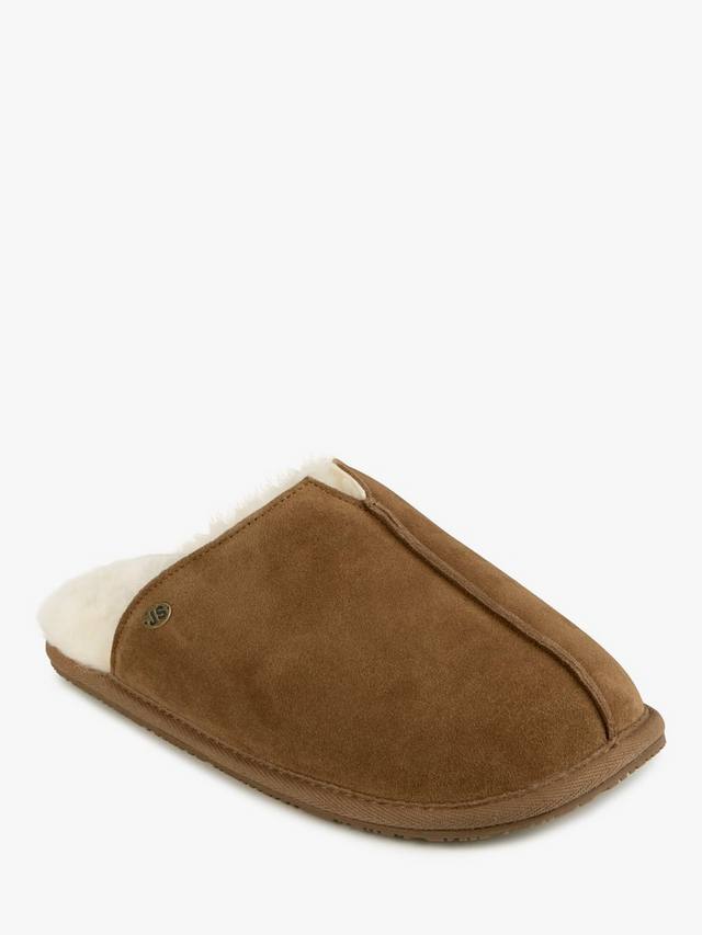 Тапочки из мула из овчины джуда Just Sheepskin, цвет Chestnut — фото 4