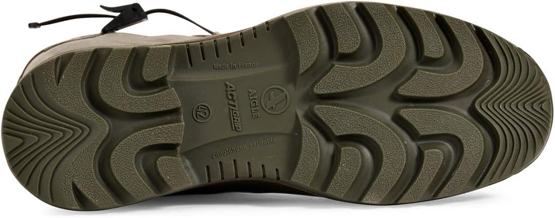 Мужские резиновые ботинки Aigle Benyl M коричневого цвета US — фото 4