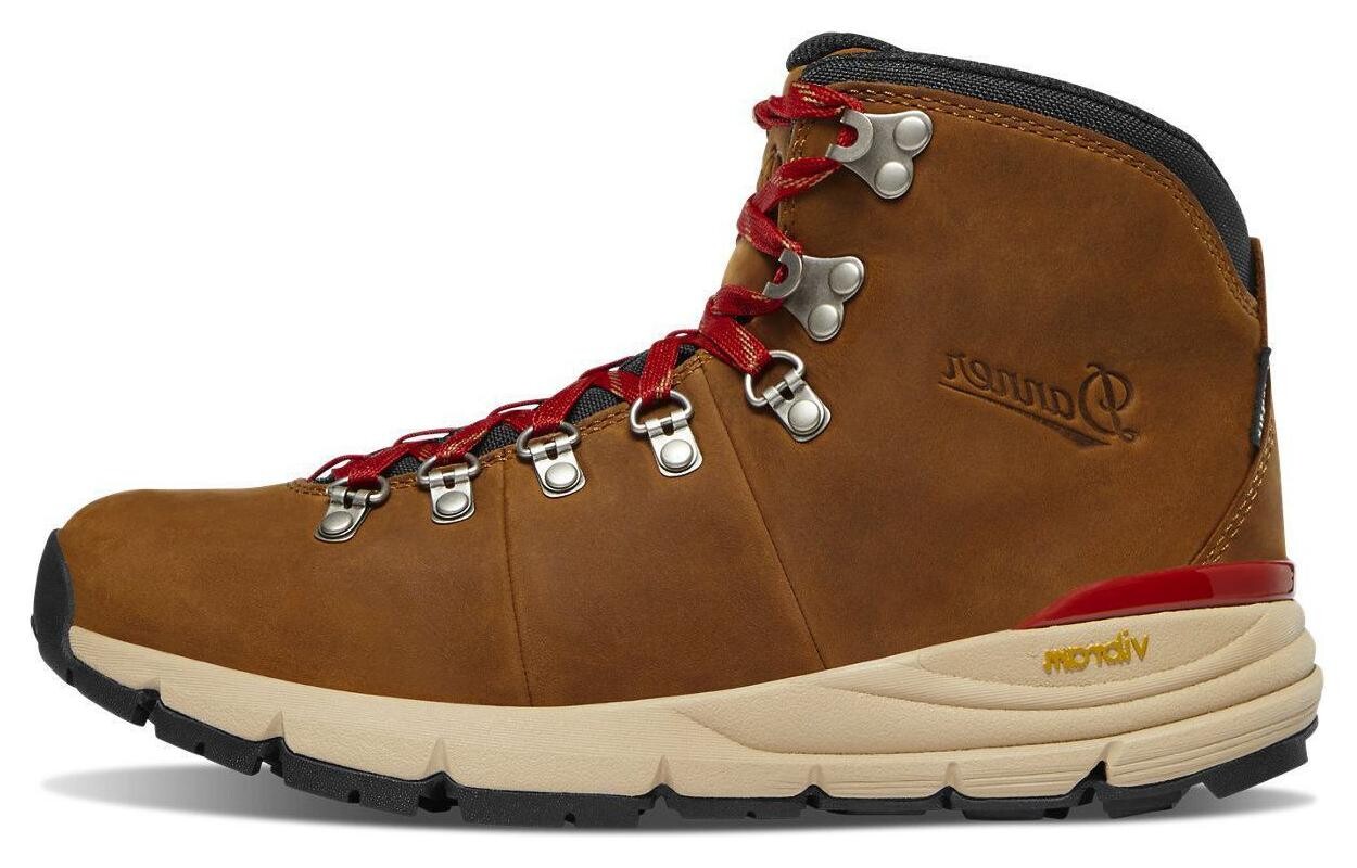 Ботинки Mountain 600 Outdoor женские коричневые бежево-красные Danner