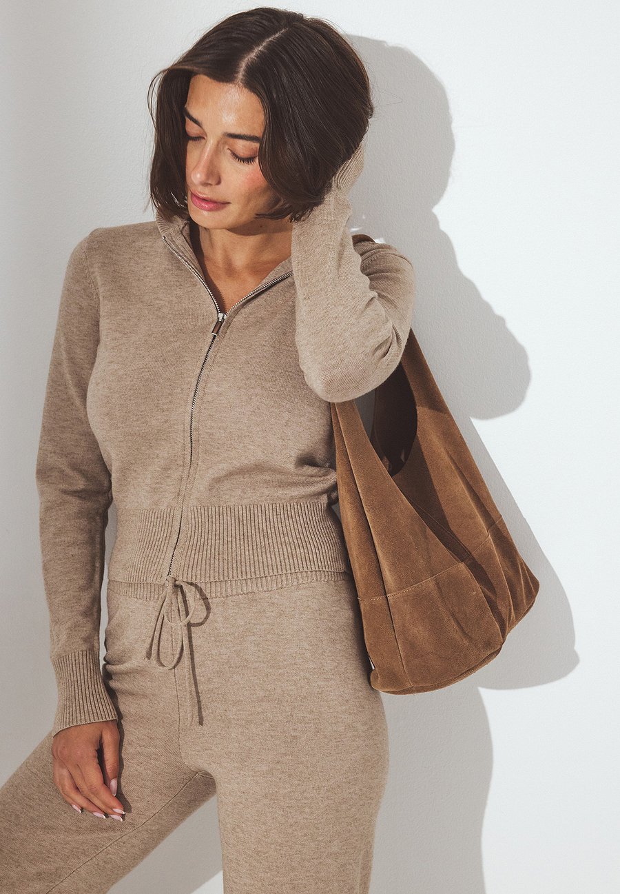 

Кардиган NA-KD Cardigan, Beige Melange/Beige
