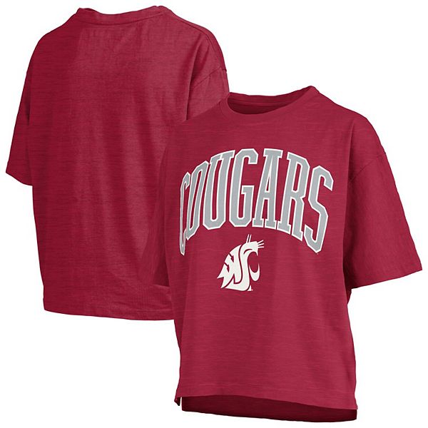 

Женская футболка Washington State Cougars Nelson малинового цвета Pressbox, Красный, Женская футболка Washington State Cougars Nelson малинового цвета Pressbox