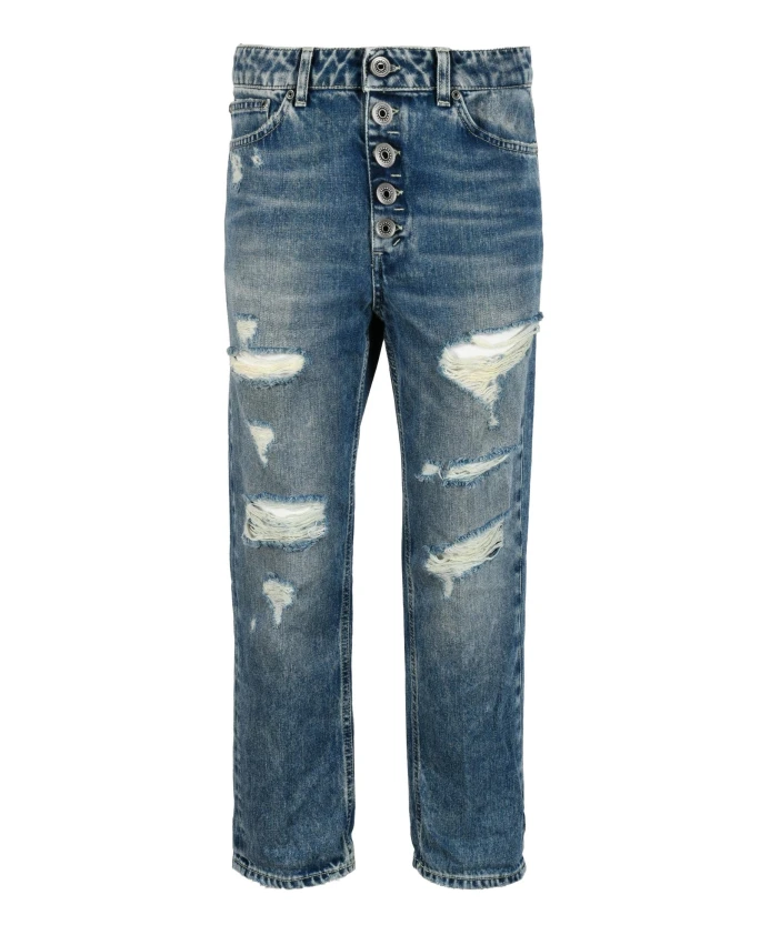 

Джинсы с декоративной отделкой пуговицами. Dondup, синий