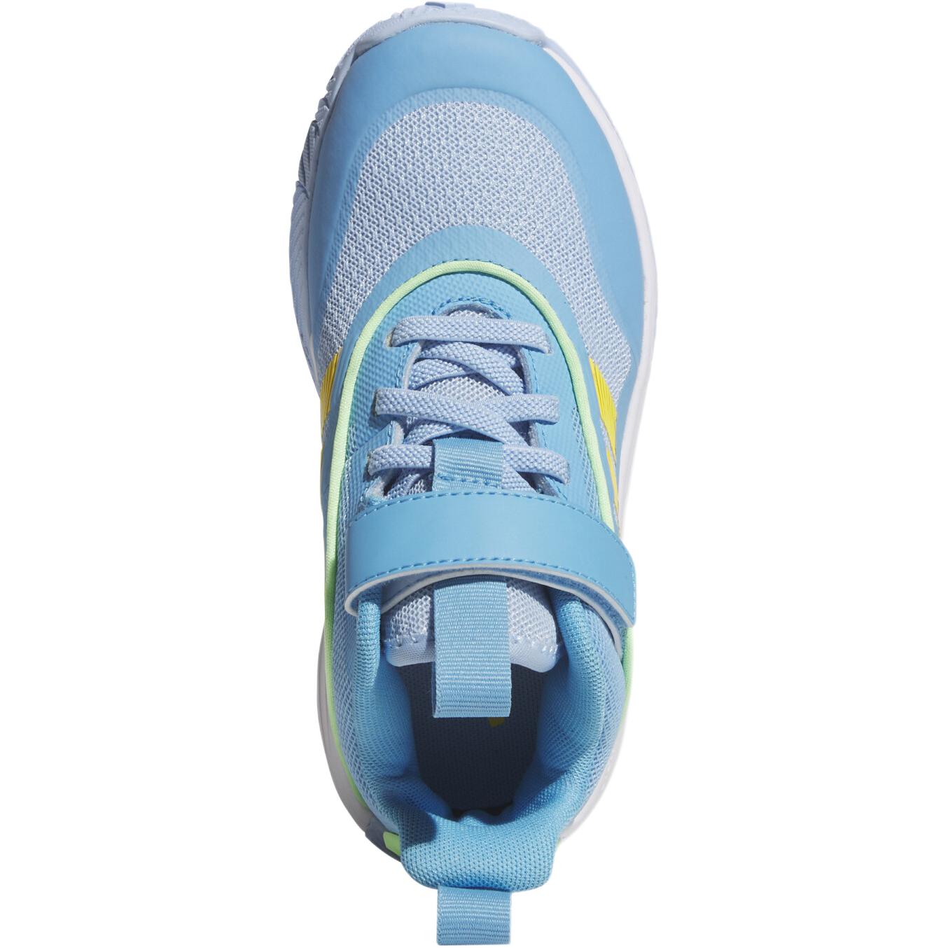 Adidas Детские баскетбольные кроссовки mid top Blue Kids' с амортизацией и дышащим верхом — фото 4