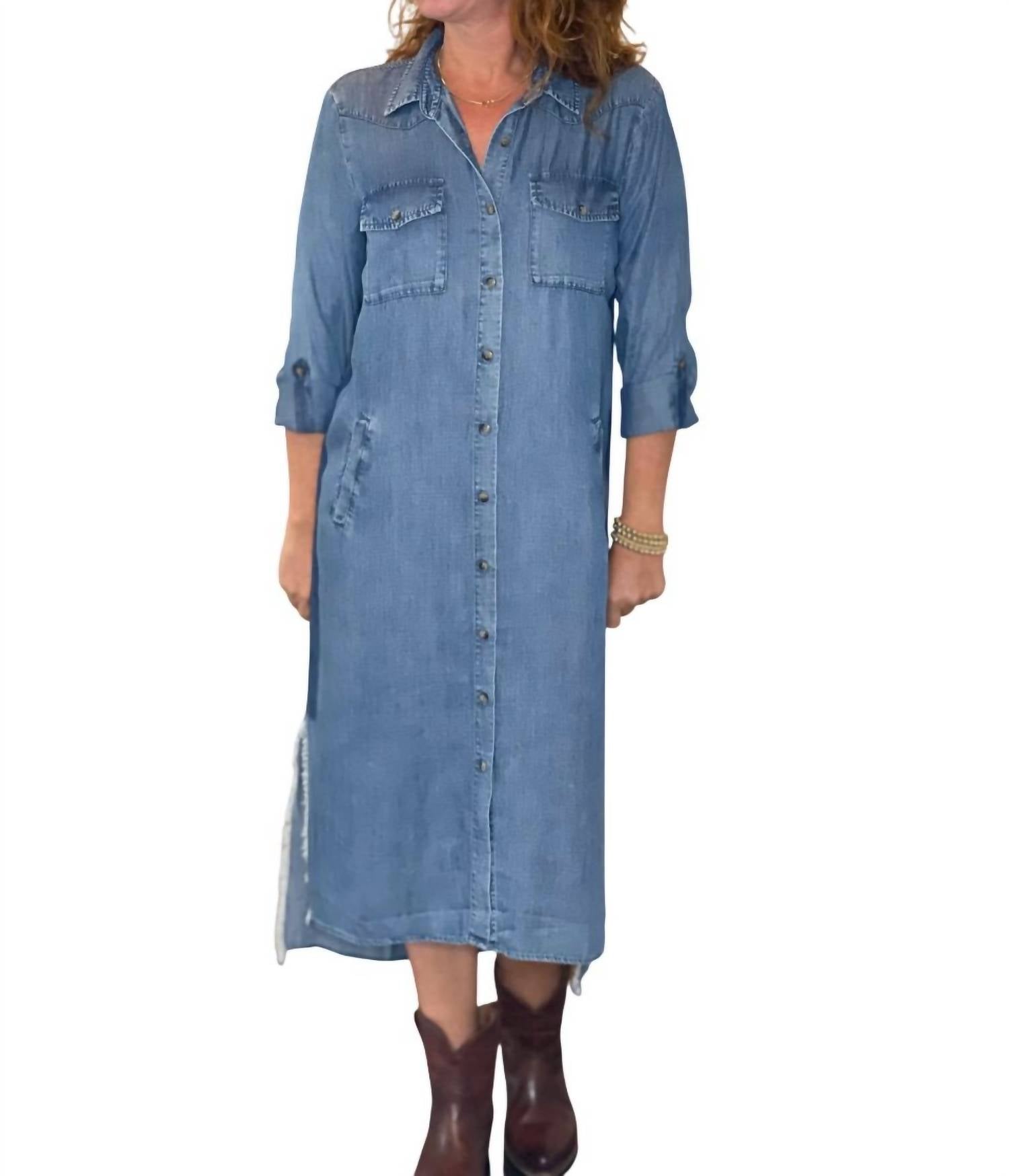 

Городское платье 2-Way из шамбре Billy T, цвет chambray