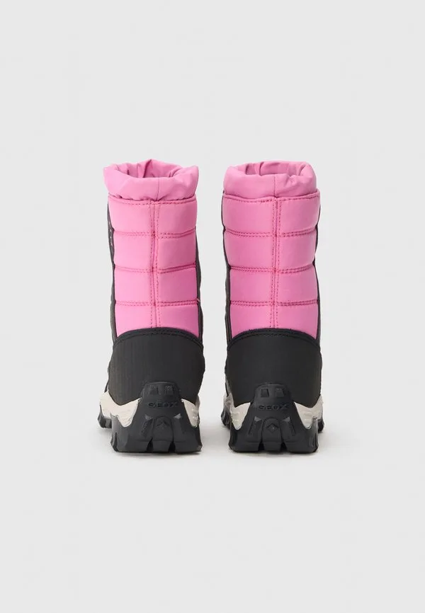 Зимние ботинки для девушки из гималаев Geox, Fuchsia/Black — фото 3