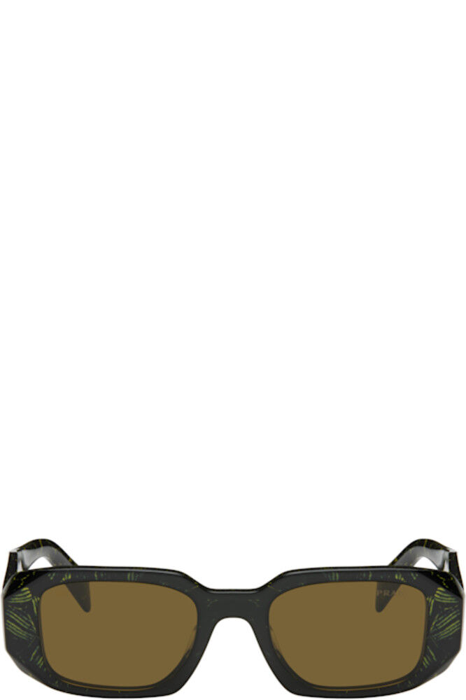 

Солнцезащитные очки Prada Symbole в черно-желтом цвете Prada Eyewear