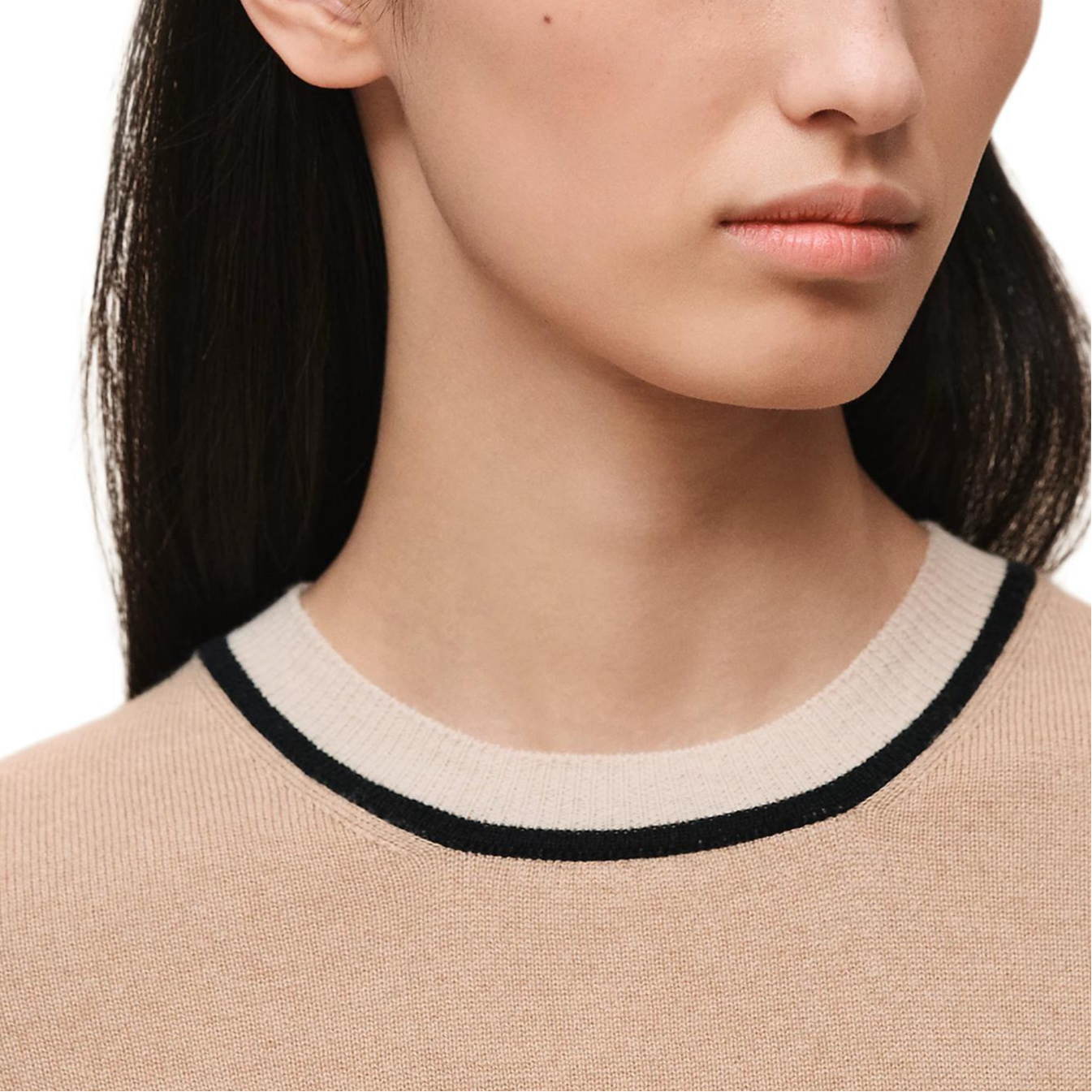 SS26 Кашемировый свитер Women's HERMES, cashews бежевый — фото 4