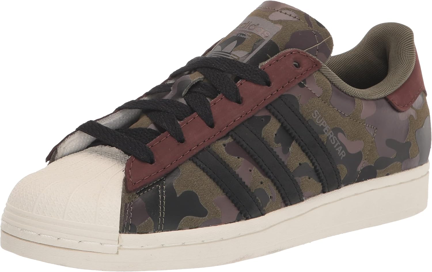 Мужские модные кроссовки adidas Originals Superstar RT, красный/оливковый