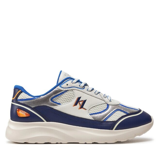 

Кроссовки KARL LAGERFELD KL53620 White Lthr/Text w/Navy 41A, белый
