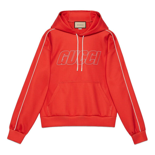 

Толстовка neoprene hooded sweatshirt 'red' Gucci, красный