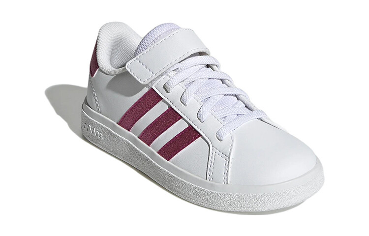 GRAND COURT Kids Скейтбординг Кроссовки Детские низкие белые/розово-красные Adidas Neo — фото 3
