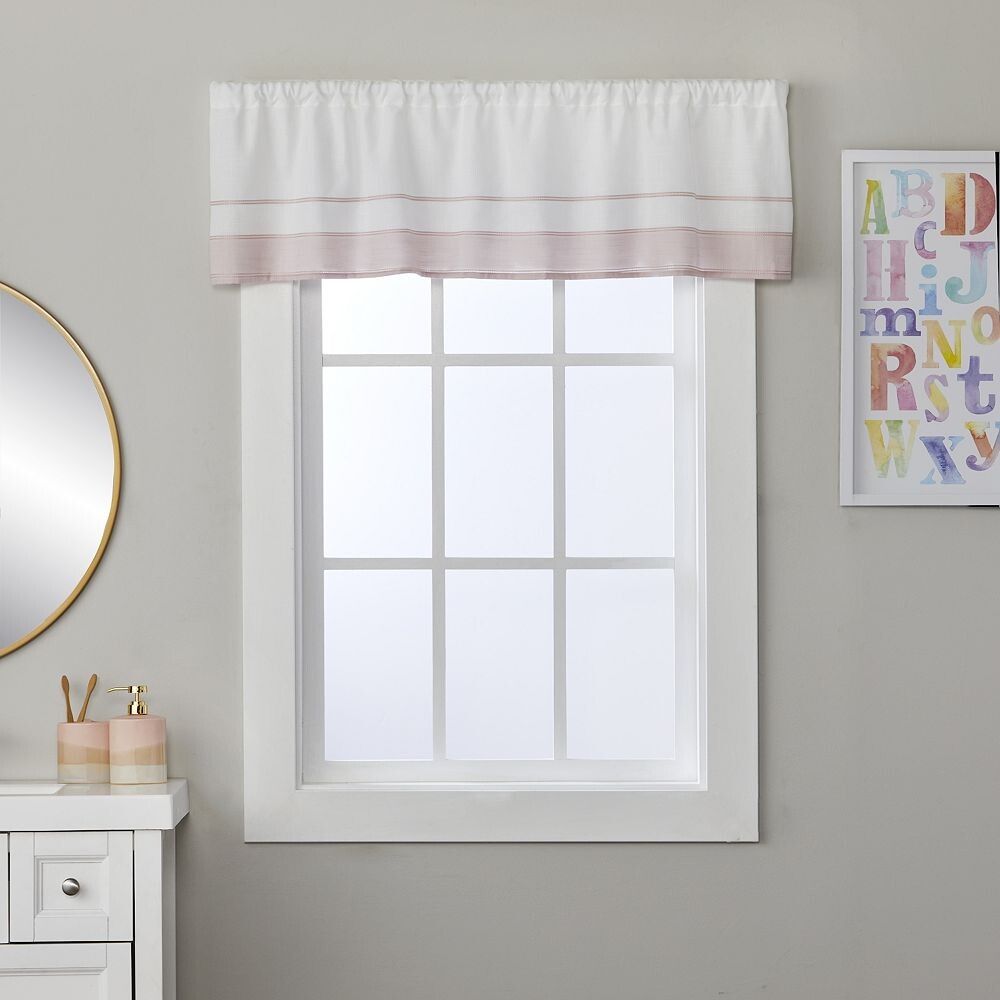 

SKL Home Оконный козырек Carrick Stripe в натуральном цвете, розовый