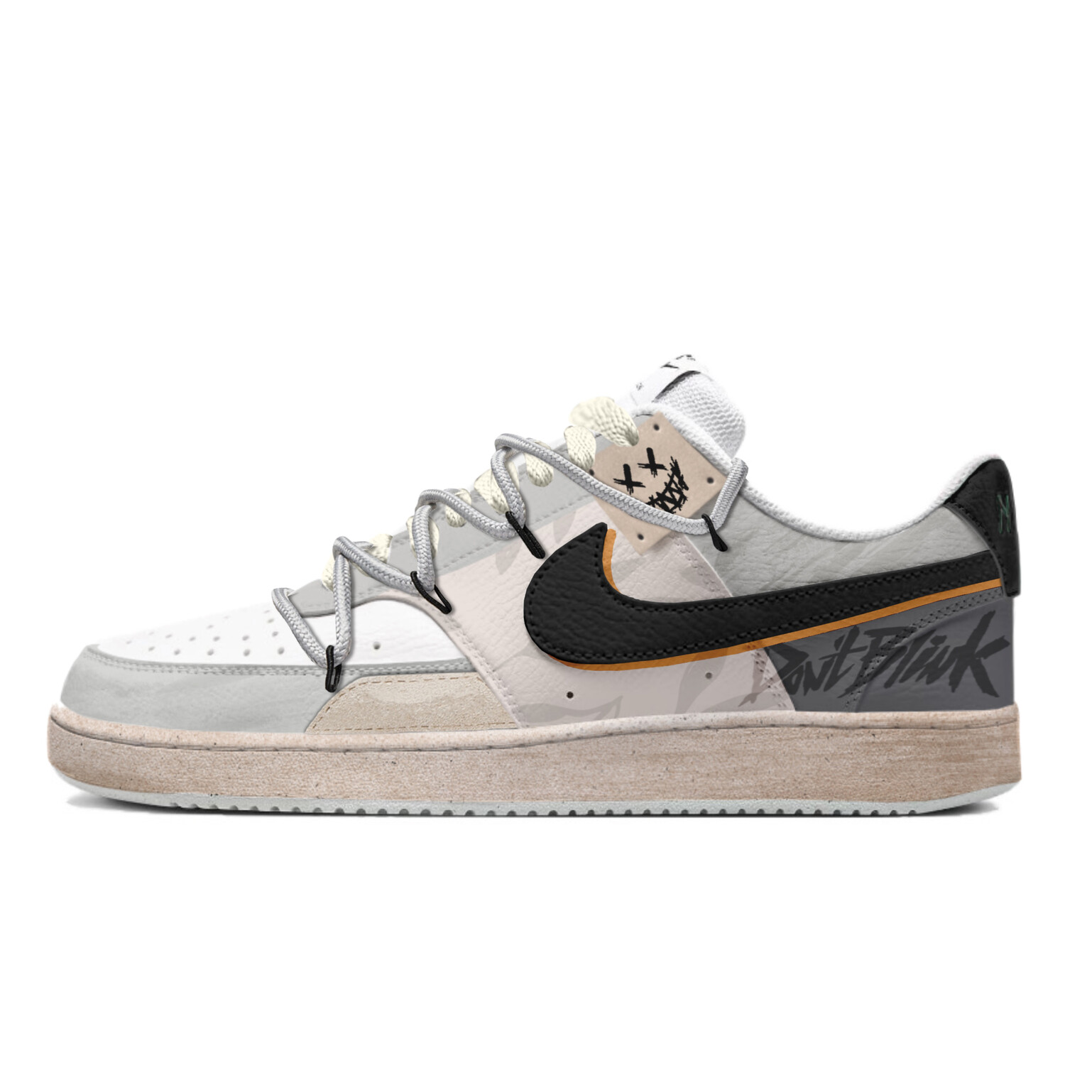 

Кроссовки Nike Court Vision 1 Skateboarding Shoes Men Low-top Gray/Brown, коричневый