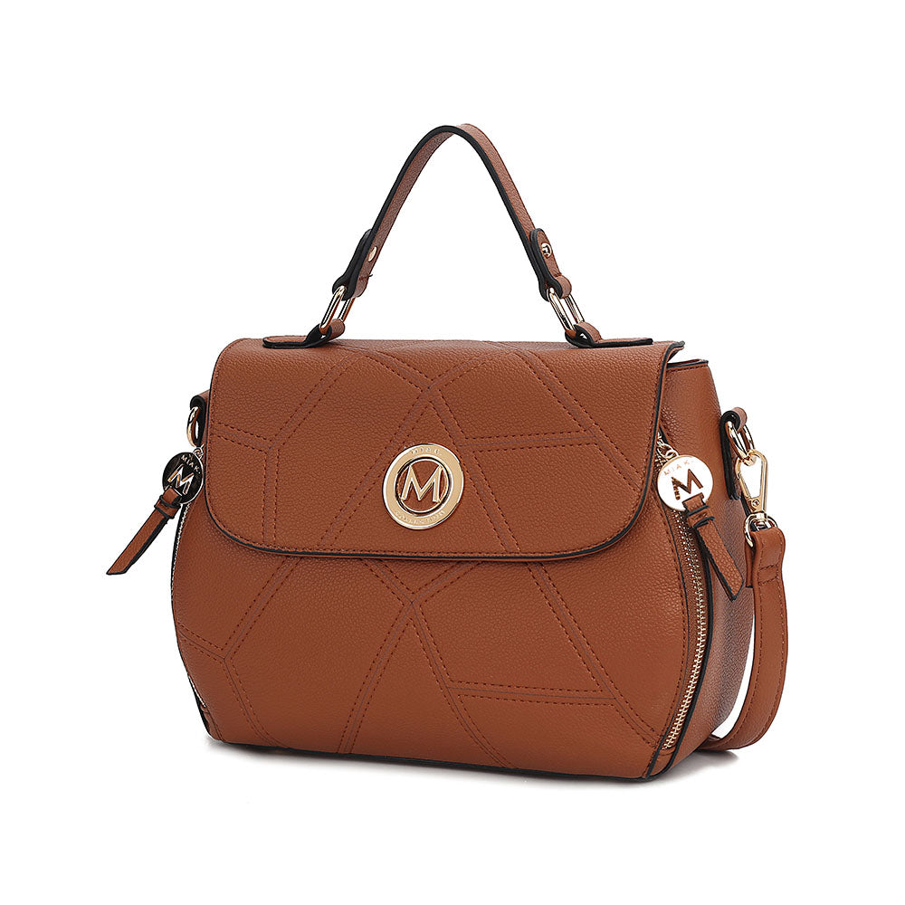 

Женская сумка-портфель из веганской кожи Clementine от Mia K MKF, коричневый