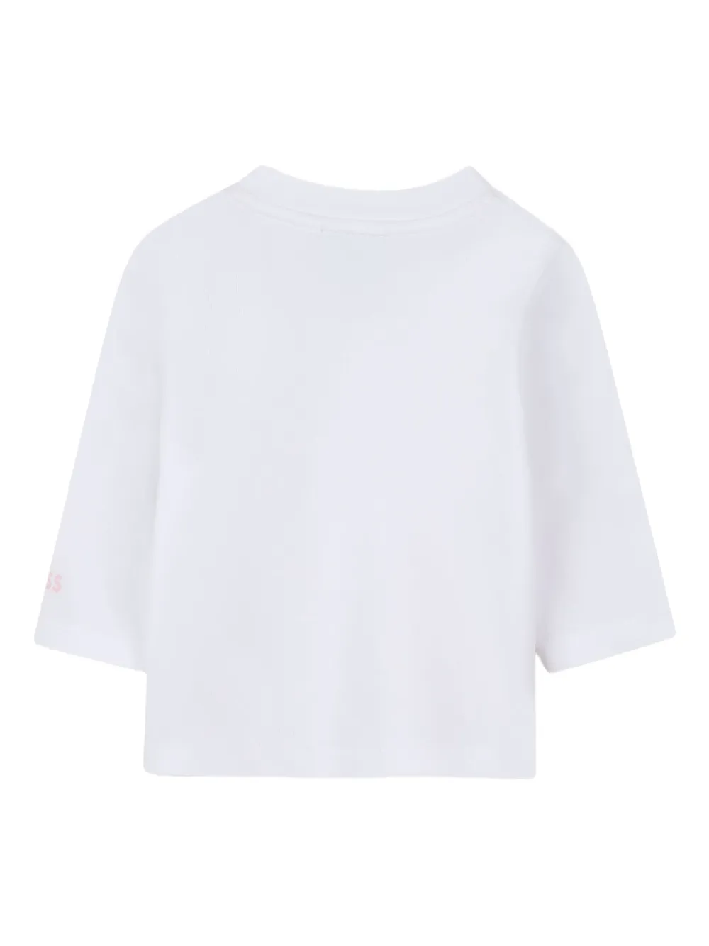 Топ с длинными рукавами и графичным принтом BOSS Kidswear, белый — фото 2
