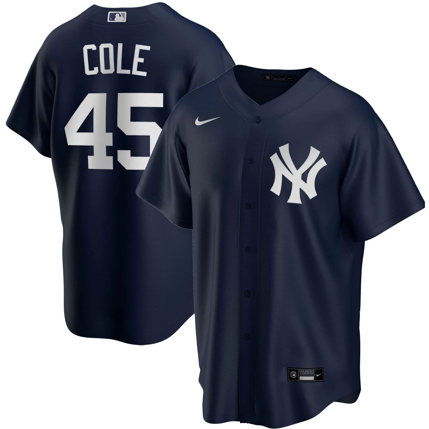 

Мужская футболка с альтернативной копией имени игрока Gerrit Cole Navy New York Yankees Nike
