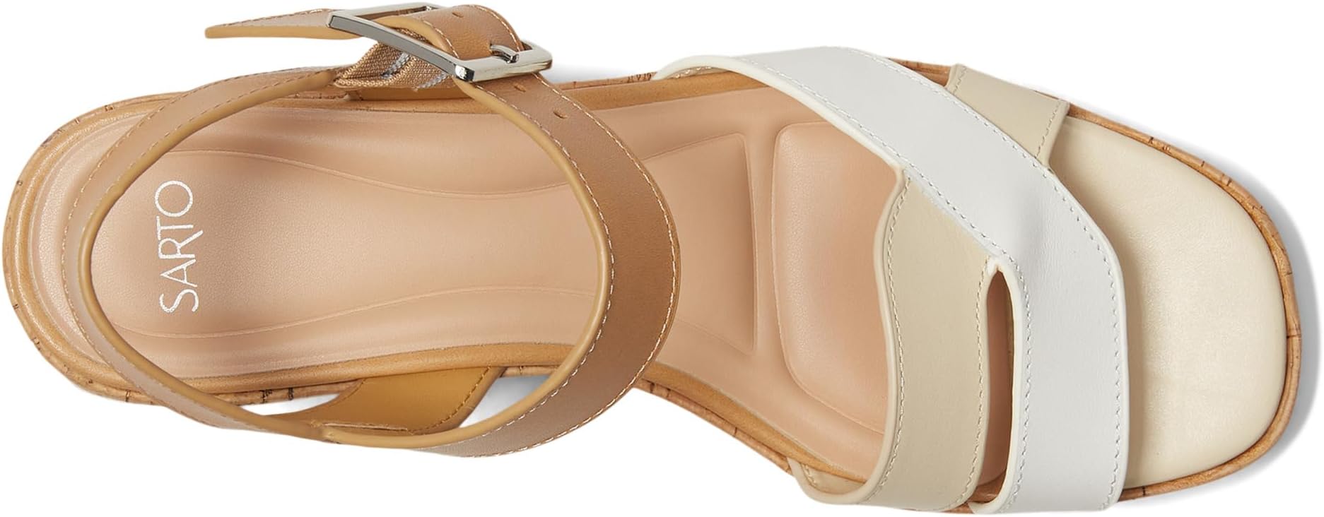 Сандалии Franco Sarto Tilly, цвет White/Tan/Beige — фото 2