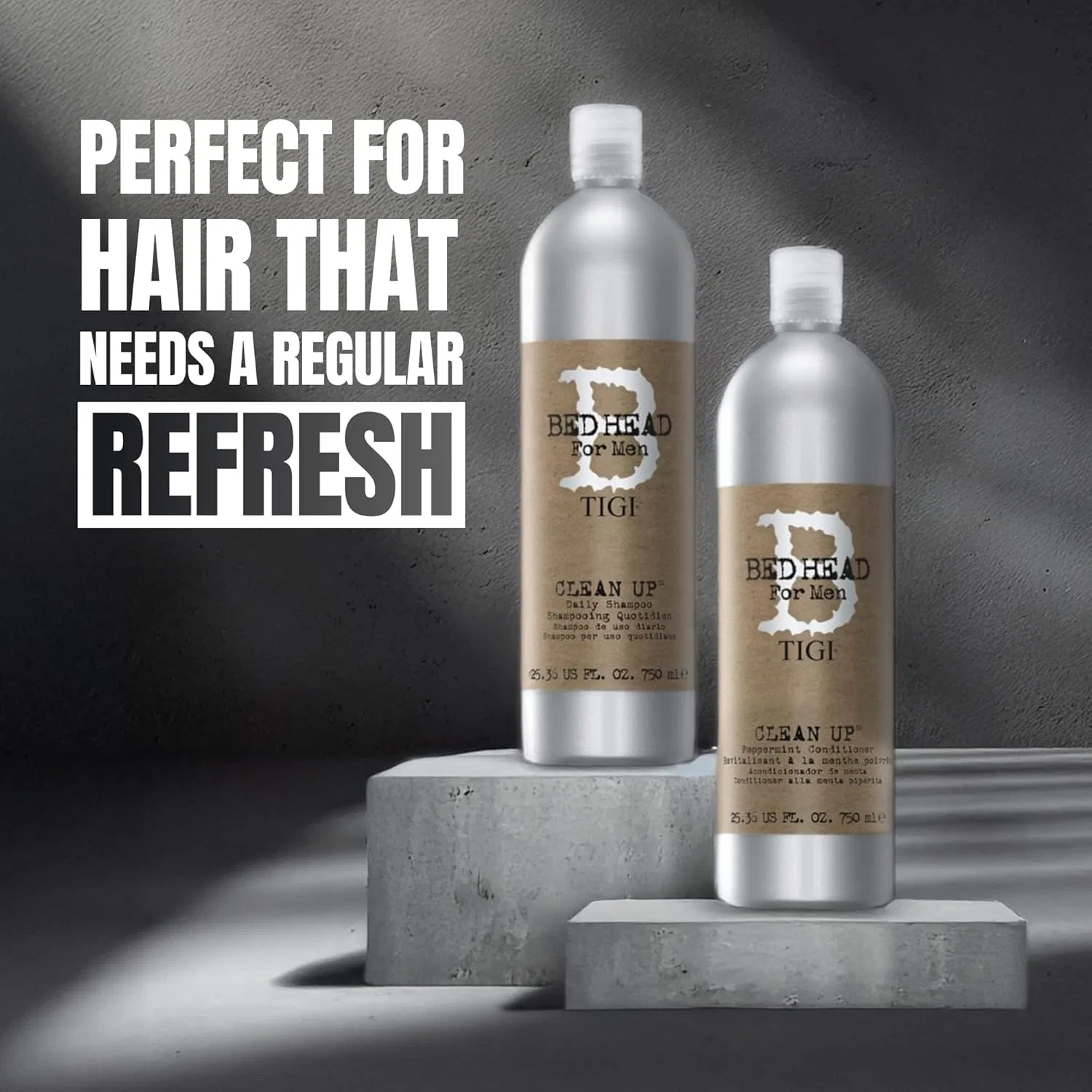 Мужской шампунь «Clean Up» с ароматом базилика и мяты от TIGI Bed Head Tigi — фото 2