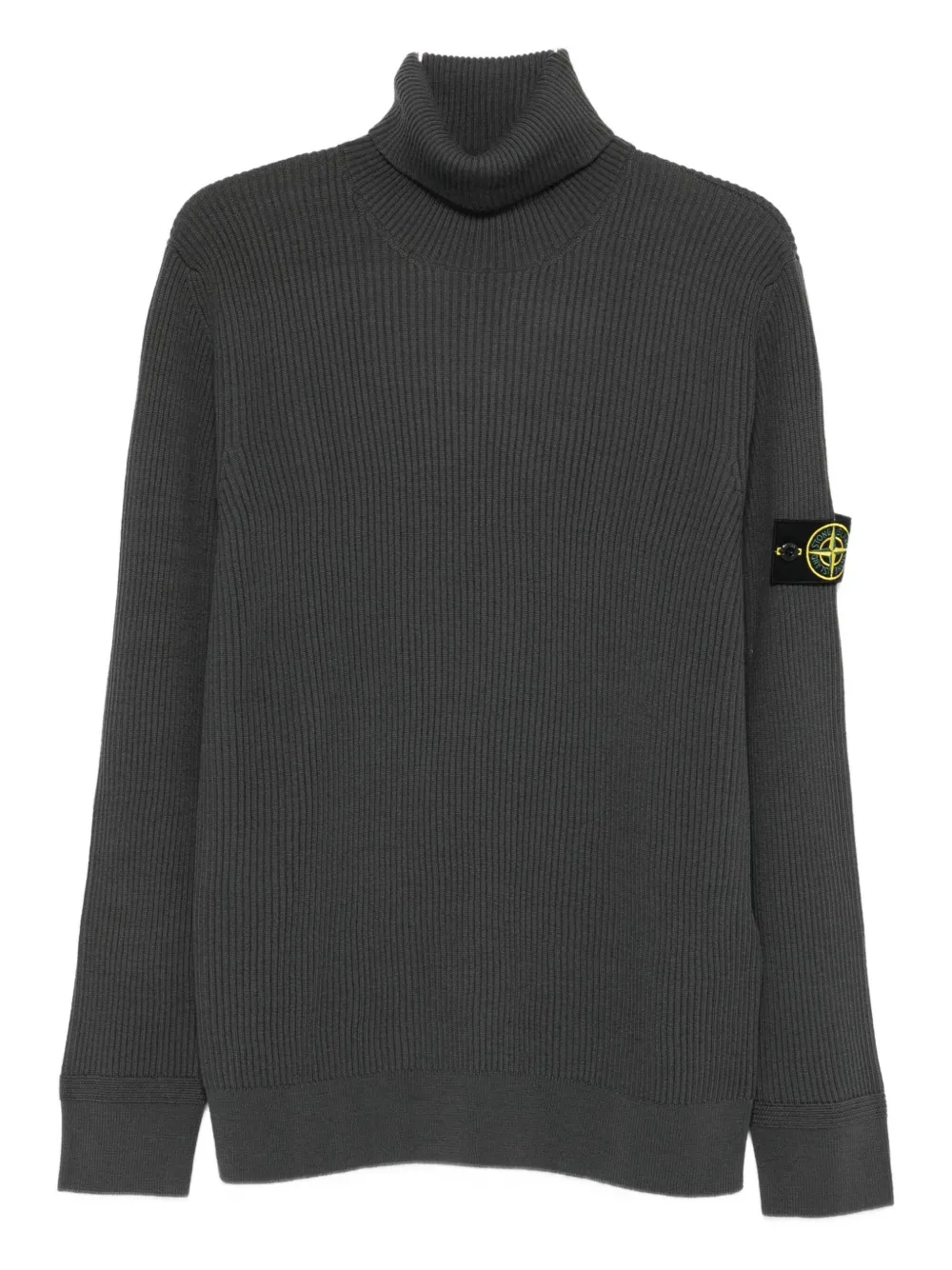 

Водолазка в рубчик Stone Island, серый