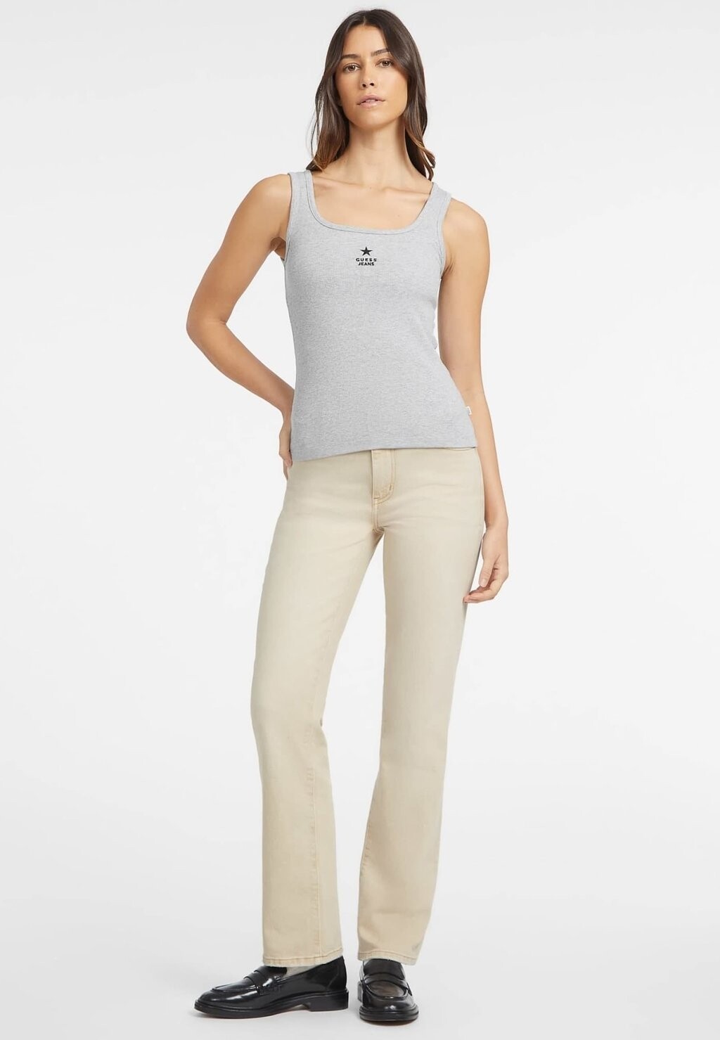 

Топ TANK SLIM Guess Jeans, серый
