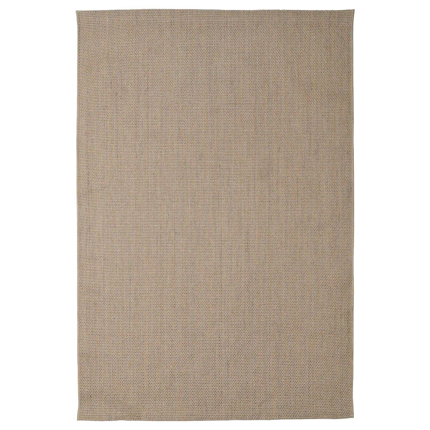 

Ковер безворсовый, бежевый/светло-серый, 170х240 см, VODSKOV IKEA