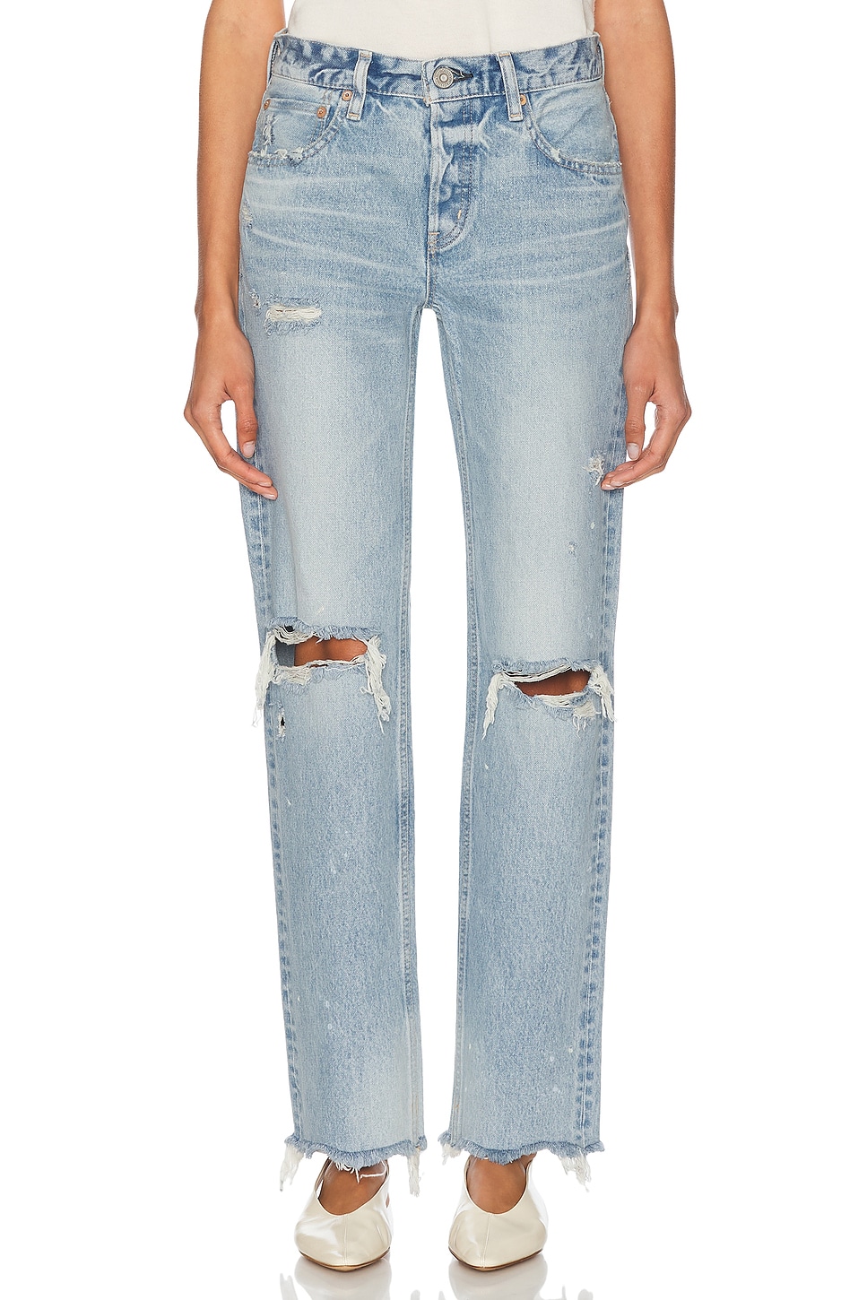

Odessa Straight-low Джинсы Moussy Vintage, Light Blue