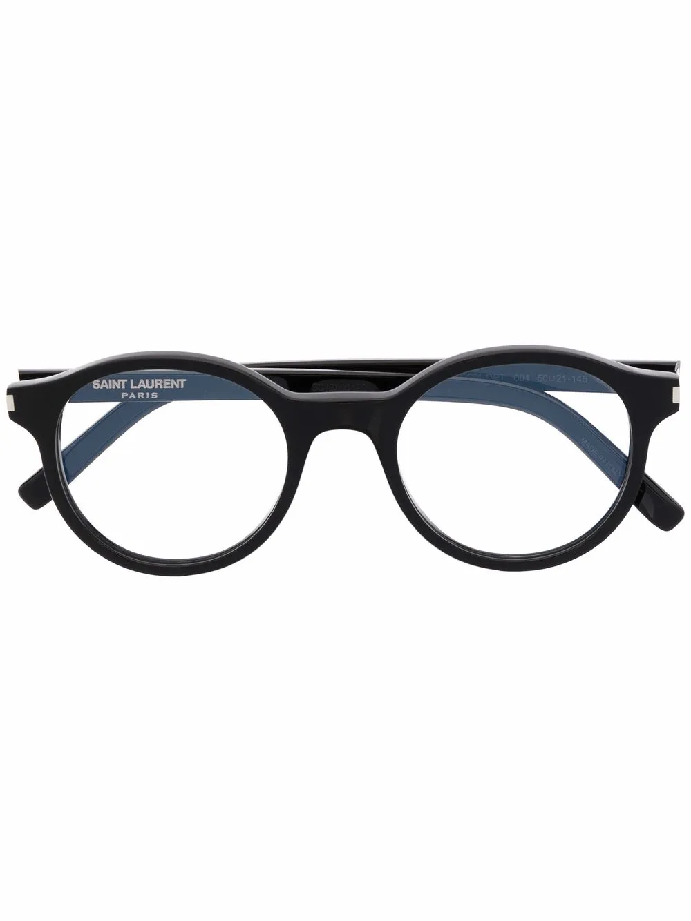 

Очки в круглой оправе Saint Laurent Eyewear, черный